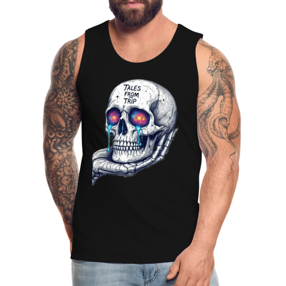 Galactic Skull Men's Tank Top - black