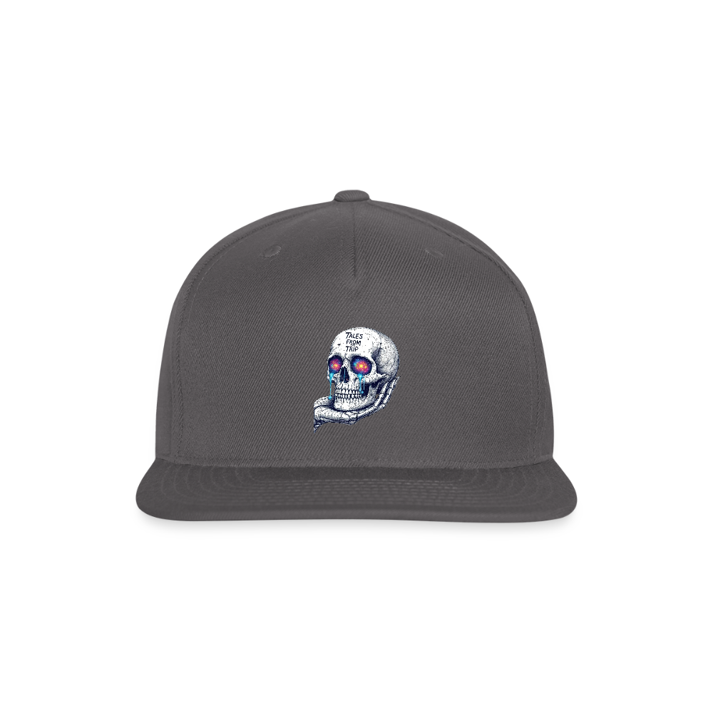 Galactic Skull Snapback - dark grey