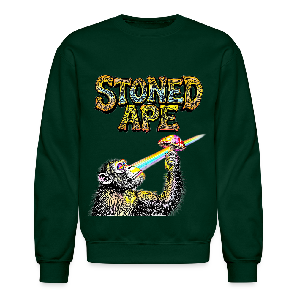 Stoned Ape Theory Crewneck Sweatshirt - forest green