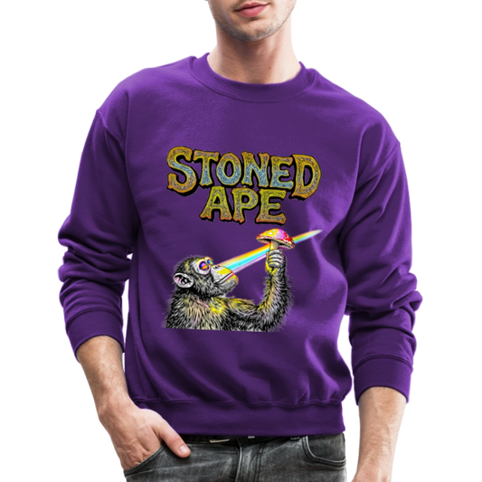 Stoned Ape Theory Crewneck Sweatshirt - purple