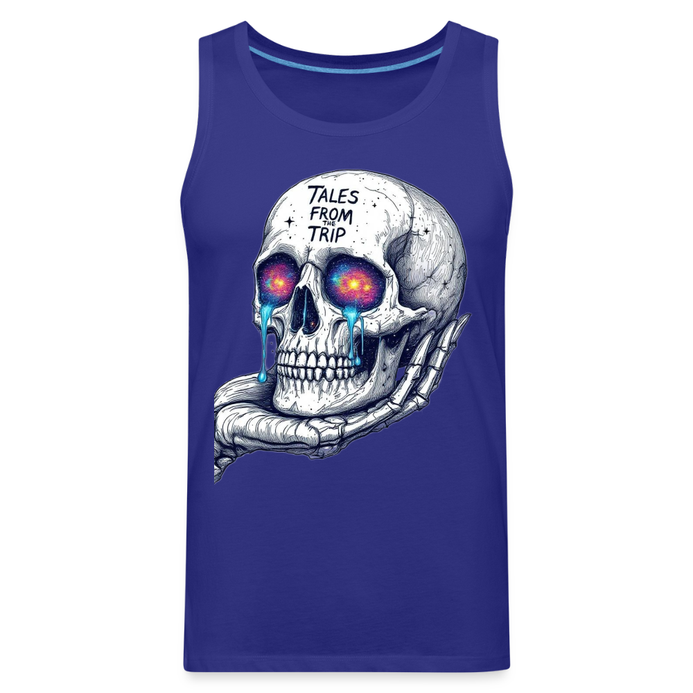 Galactic Skull Men's Tank Top - royal blue