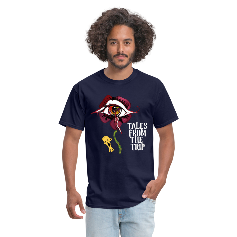 Datura Unisex TFTT-Shirt (White Text) - navy