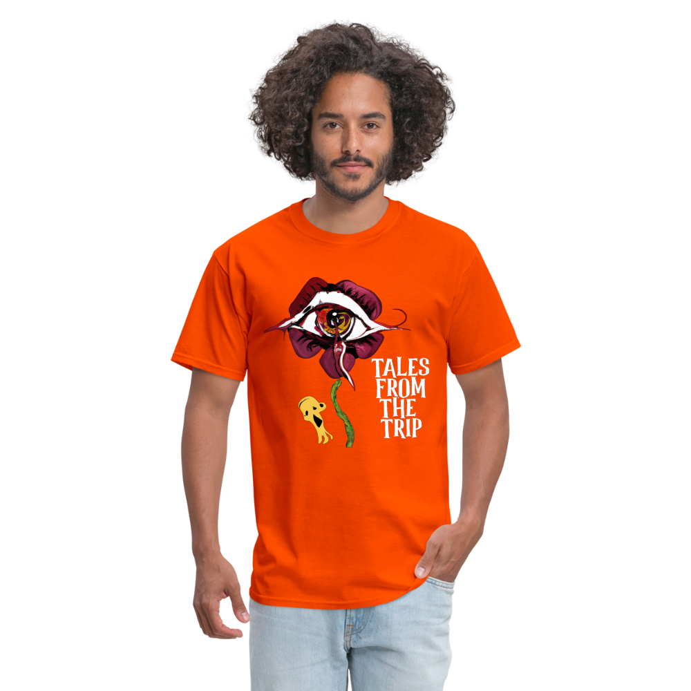 Datura Unisex TFTT-Shirt (White Text) - orange