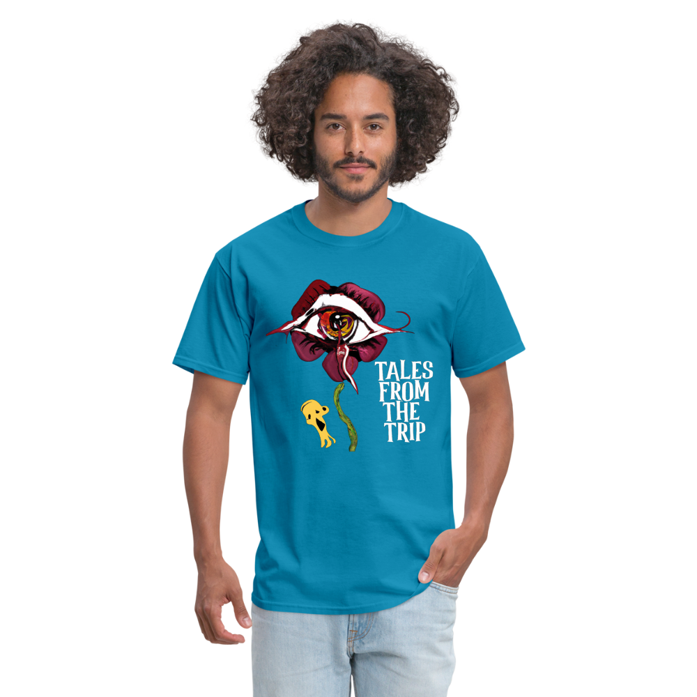 Datura Unisex TFTT-Shirt (White Text) - turquoise